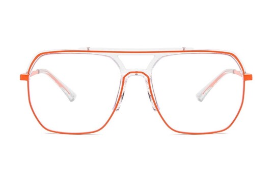 Briller FlyMe fra eo Selection Orange plast|Metall pilot Large