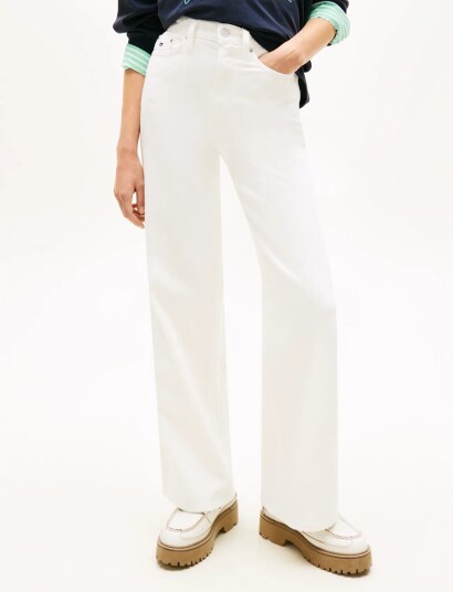 Tommy Jeans Claire Hr Wd Bj4199   White   31 x 30