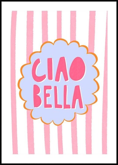 Pink Greetings Plakat / 21x30cm