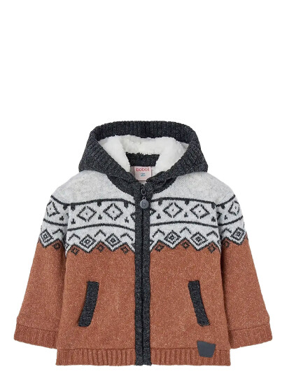 Boboli Knitwear Jacket Brown 104 Boboli Knitwear Jacket Brown 104