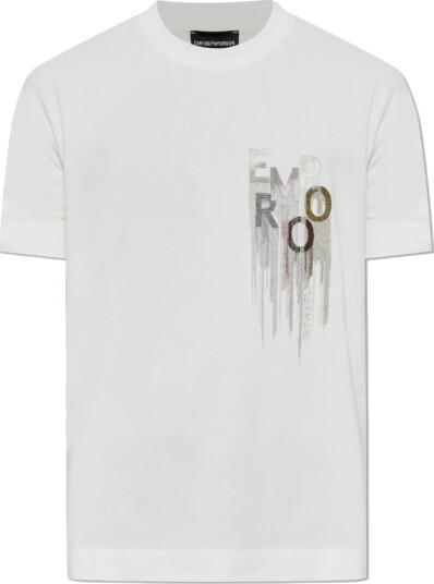 Emporio Armani Herre Topper Hvit M,
