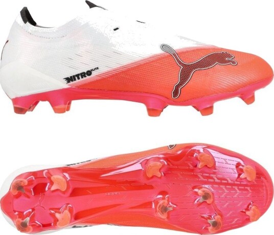 PUMA Ultra Nitro 7 Ultimate Laceless Fg The Arrival   Ultra Red/PUMA Svart/PUMA White Kvinner   Gress (Fg) størrelse 40