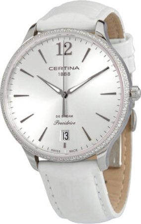 Certina Dameklokke C021.810.66.037.00 DS Dream Sølvfarget/Lær Ø38
