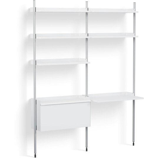 Hay Pier System 12 2 columns PS White / Aluminium