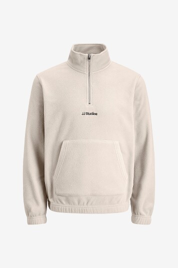Jack & Jones Fleecetrøye jjeSoho Half Zip Fleece SN Grå