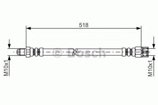 Bremseslange BOSCH 1 987 481 007 Bremseslange BOSCH 1 987 481 007