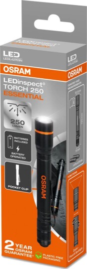 Osram LEDinspect 250 Essential lommelykt - 250 lm Osram LEDinspect 250 Essential lommelykt - 250 lm
