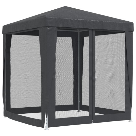 vidaXL Festtelt med 4 sidevegger av netting antrasitt 2x2 m HDPE vidaXL Festtelt med 4 sidevegger av netting antrasitt 2x2 m HDPE