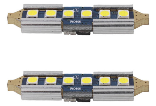 SJ-Sokkel 39mm lang med 6 LED's 9-32 volt