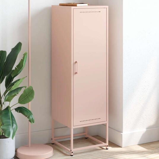 Highboard rosa 36x39x123 cm stål Highboard rosa 36x39x123 cm stål