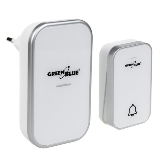 GreenBlue GB157B Trådløs Ringeklokke 38 Melodier IP44 200m Rekkevidde GreenBlue GB157B Trådløs Ringeklokke 38 Melodier IP44 200m Rekkevidde