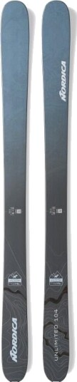 Nordica Unlimited 104 (flat) Blå/grå 186 Nordica Unlimited 104 (flat) Blå/grå 186