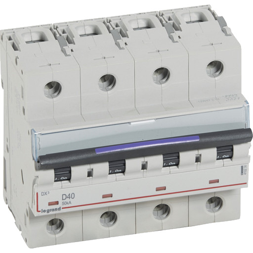 Legrand DX3 MCB automatsikring D40 4P 6M 50kA