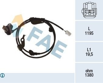 FAE 78474 Sensor ABS FAE 78474 Sensor ABS