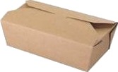Takeaway Æske 1000 Ml 185/167X103/90X58 Mm Karton Brun Ompak 10 Pk X 25 Stk/Krt,10 Pk X 25 Stk/Krt