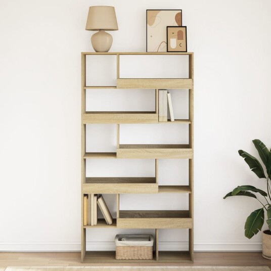 Bokhylle sonoma eik 100x33x187,5 cm konstruert tre Bokhylle sonoma eik 100x33x187,5 cm konstruert tre