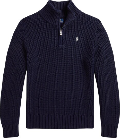 Polo Ralph Lauren Genser Strikk Halv glidelås Raffinert Na Polo Ralph Lauren 8 år (128) Genser Blå Marineblå