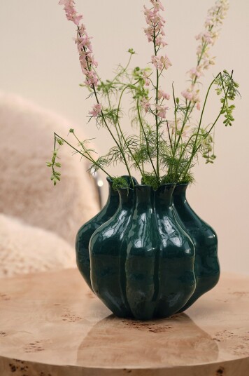 Jotex Vase mørkegrønn TULIP 2163610020