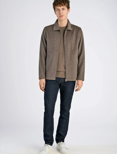 Lindbergh Wool Blend Blouson - Brown - XXL Lindbergh Wool Blend Blouson - Brown - XXL