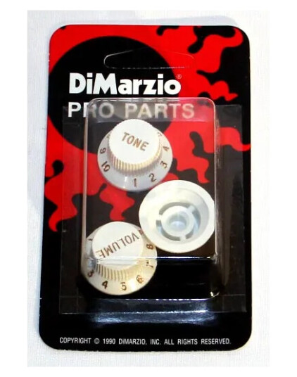 DIMARZIO DM2111W Strat Knob Set White