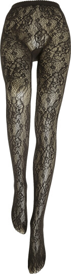 Wolford Infinite Rose Net Tights Brown S