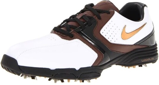 Nike Lunar Saddle Golfsko Herre Hvit/brun 40.5