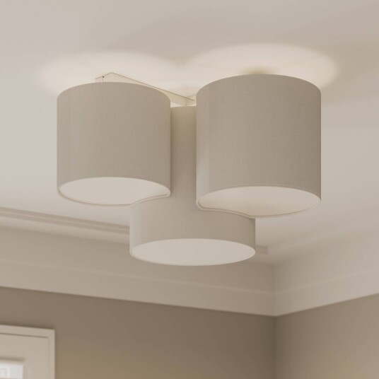 TK Lighting Taklampe Mona med tre lamper hvit TK Lighting Taklampe Mona med tre lamper hvit