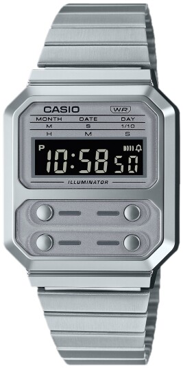 Casio Herreklokke A 100WE 7BDF Classic LCD/Stål Ø33 mm