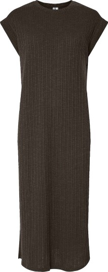 pieces Kjole pcLena SS Midi Dress Brun