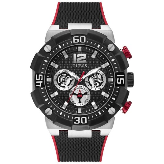 Guess Active Life, Herreklokke med sort silikonrem Guess Active Life, Herreklokke med sort silikonrem