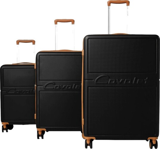 Koffertsett Cavalet Dalby 3-set S/M/L Sort