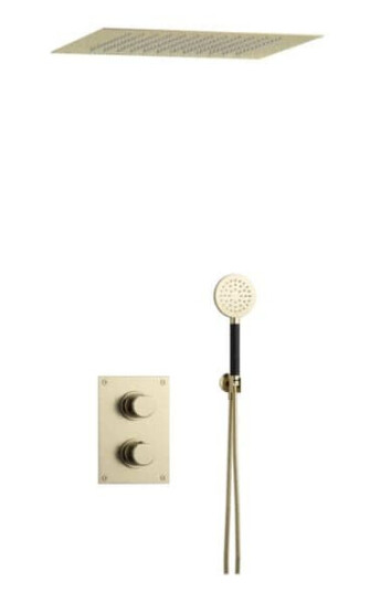 Tapwell Arm7268 Takduj Innbygging - Innebygd Firkantet Honey Gold / 400x400mm
