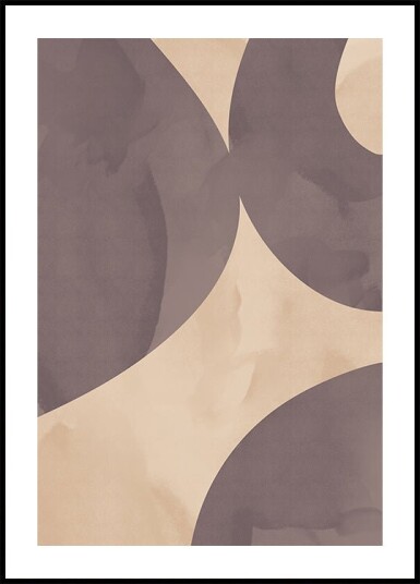 Soft Flow Abstract Shapes Plakat Plakat / 40x50cm