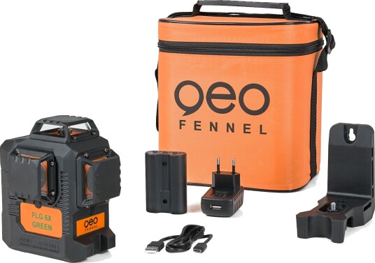 Geo Fennel FLG 6 Grønn Multilinjellaser I Veske GF F534620 Geo Fennel FLG 6 Grønn Multilinjellaser I Veske GF F534620