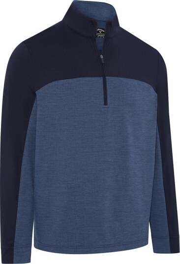 Callaway Lux Touch Pullover Blå Golfgenser herre Peacoat Medium