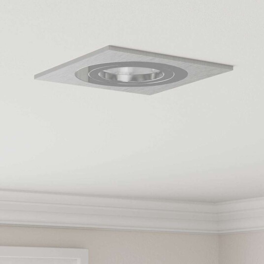 Spotlights Med Søkelys 12 Pcs Sølv 9 Xcm Aluminium Spotlights Med Søkelys 12 Pcs Sølv 9 Xcm Aluminium