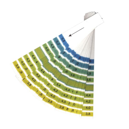 pH test strips 3,8-5,5 (øl) 20 stk. pH test strips 3,8-5,5 (øl) 20 stk.