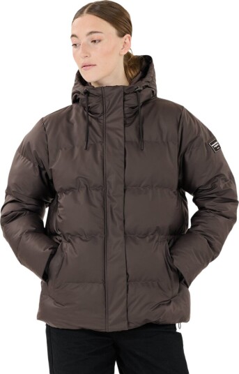 Weather Report Audrey PU Puffer Vinterjakke Dame Brun 42