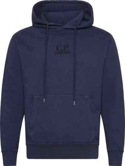 C.P. Company Logo Emroidered Hoodie Navy S