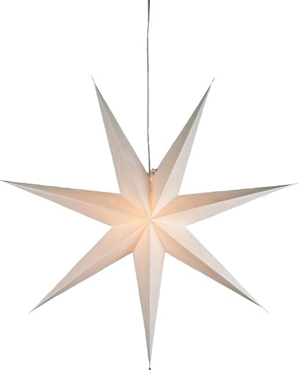 Konstsmide 7 spisset papirstjerne 78 cm Hvit