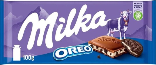 Milka Sjokoladeplate med Oreo 100 gram Milka Sjokoladeplate med Oreo 100 gram