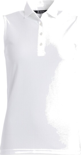 Abacus W Prestwick Recycled Sleeveless Hvit Golf pologenser dame 100 White X Large
