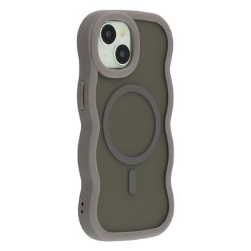 iPhone 14 Bølgekant magnetisk hybrid deksel Grå