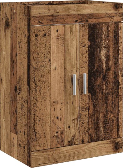 Badskapinet under vask Gammelt tre 78,5 x 37,5 x 81 cm Badskapinet under vask Gammelt tre 78,5 x 37,5 x 81 cm