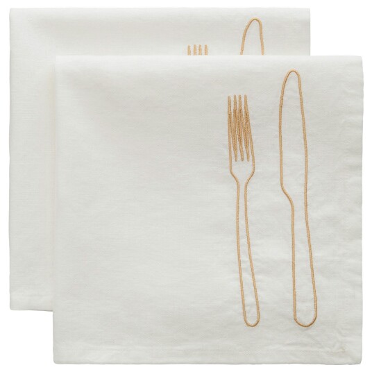 Decotique La Tavola Serviett 45x45 cm 2 pk Latte Decotique La Tavola Serviett 45x45 cm 2 pk Latte