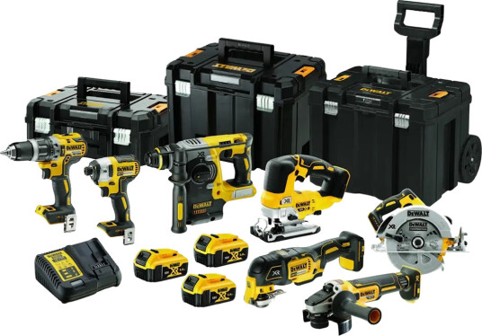 Dewalt DCK755 Verktøysett 18V XR 7stk Verktøy 3stk 5Ah-Batterier & Lader Dewalt DCK755 Verktøysett 18V XR 7stk Verktøy 3stk 5Ah-Batterier & Lader