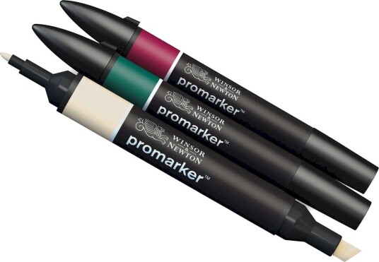Winsor & Newton Promarker - 3 stk - Dype toner