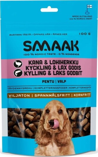 Smaak Puppy Valpegodbit Kylling & Laks 100 G
