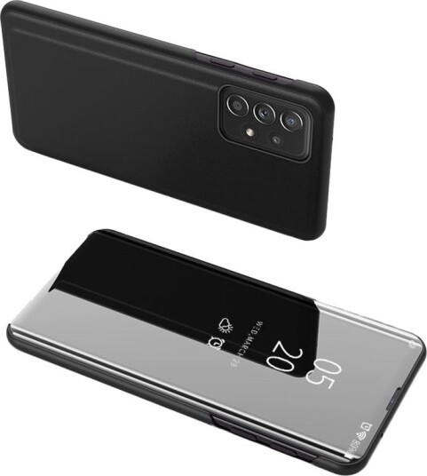 Hurtel Clear View Case flipdeksel for Samsung Galaxy A73 Svart