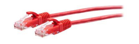 C2G Cat6a Snagless Slim Ethernet Koblingskabel 3m Rød